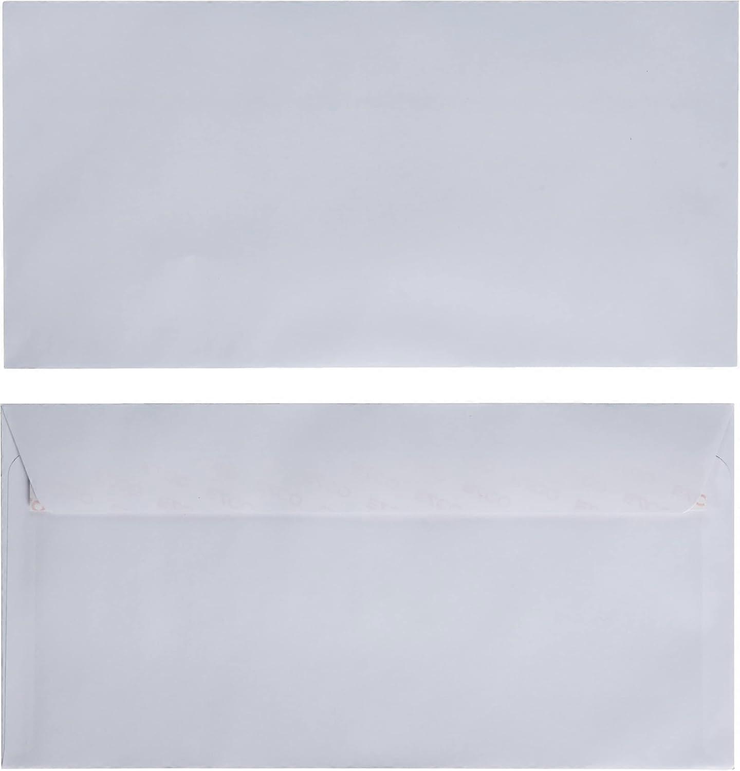 Pack of 100 windowless envelopes, white