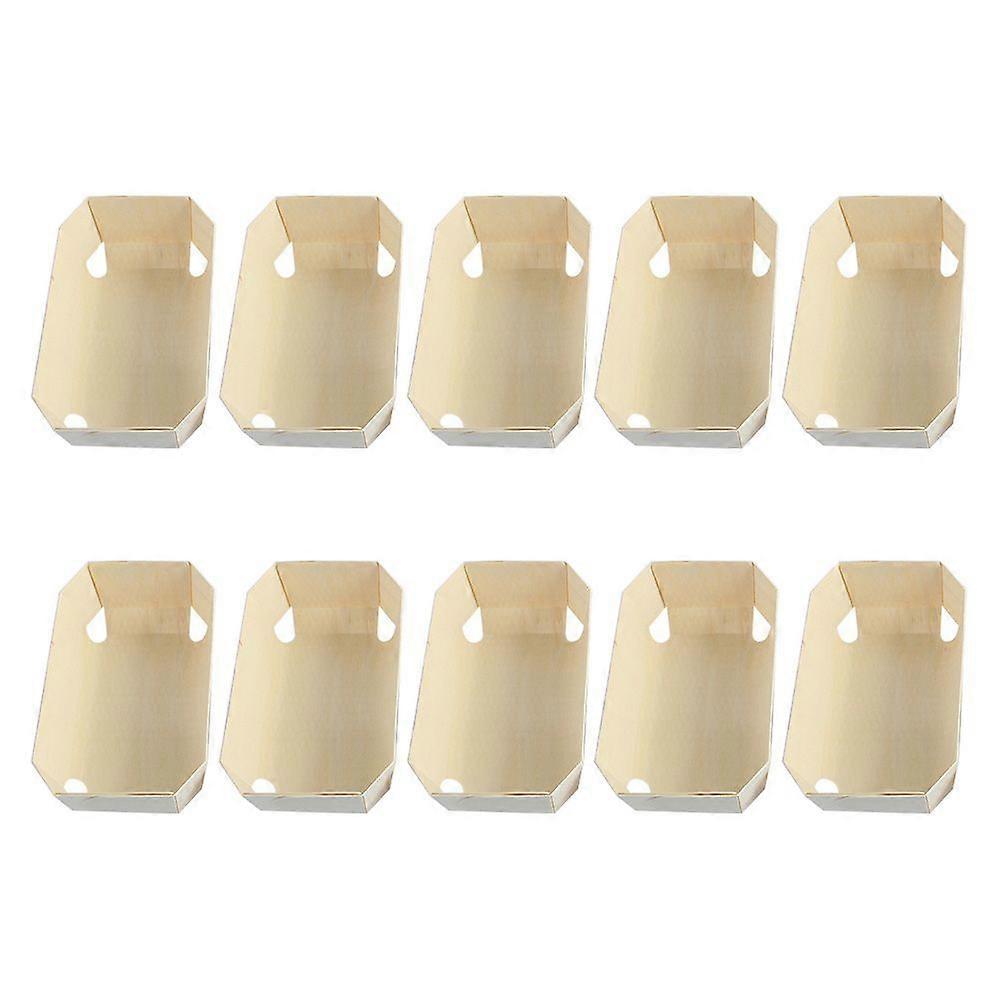 10Pcs DIY Rectangular Kitchen Baking Mold Nonstick Toast Mold Cake Sandwich Box