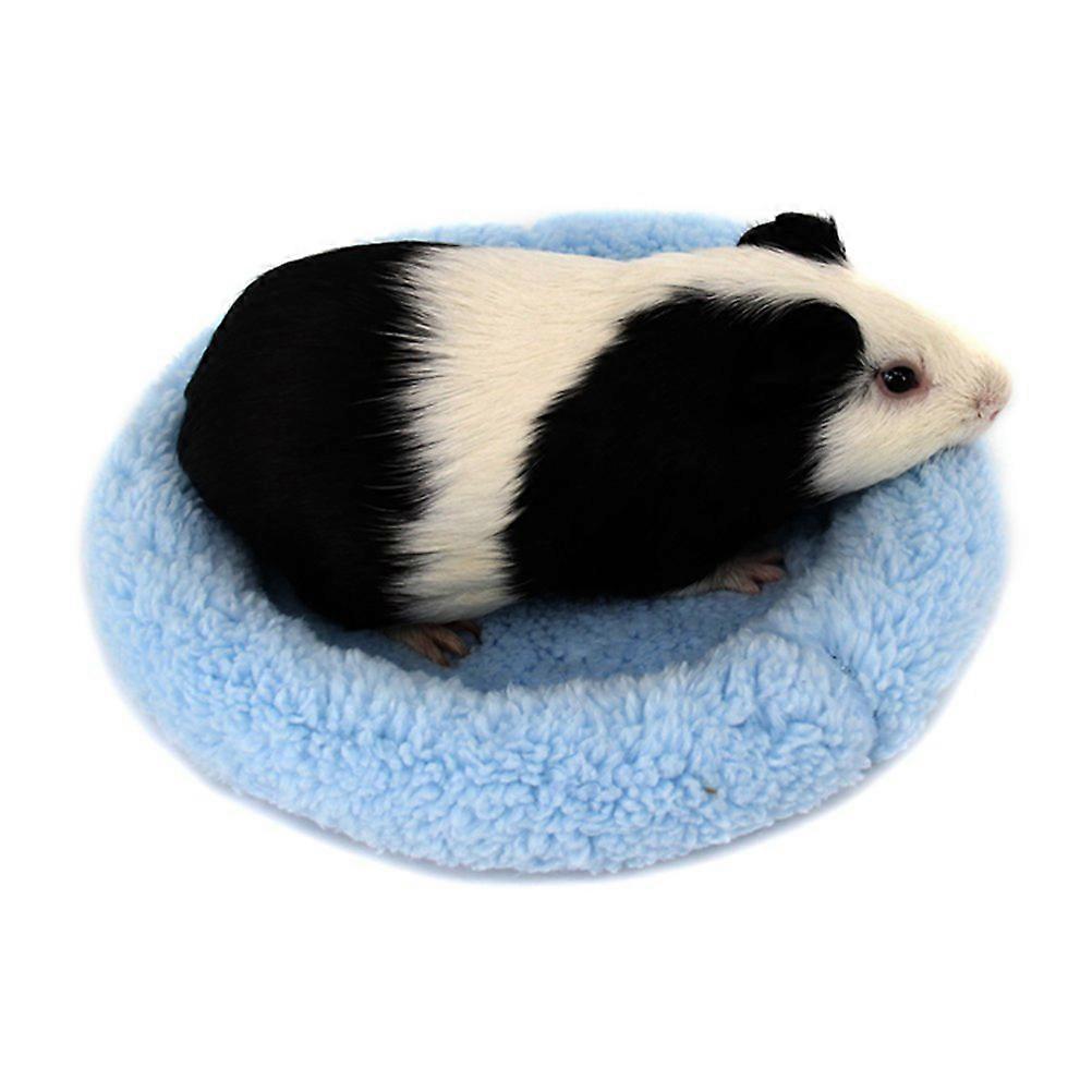 Blue Hamster Bed Warm Pad for Comfortable Sleep Use Small Pets