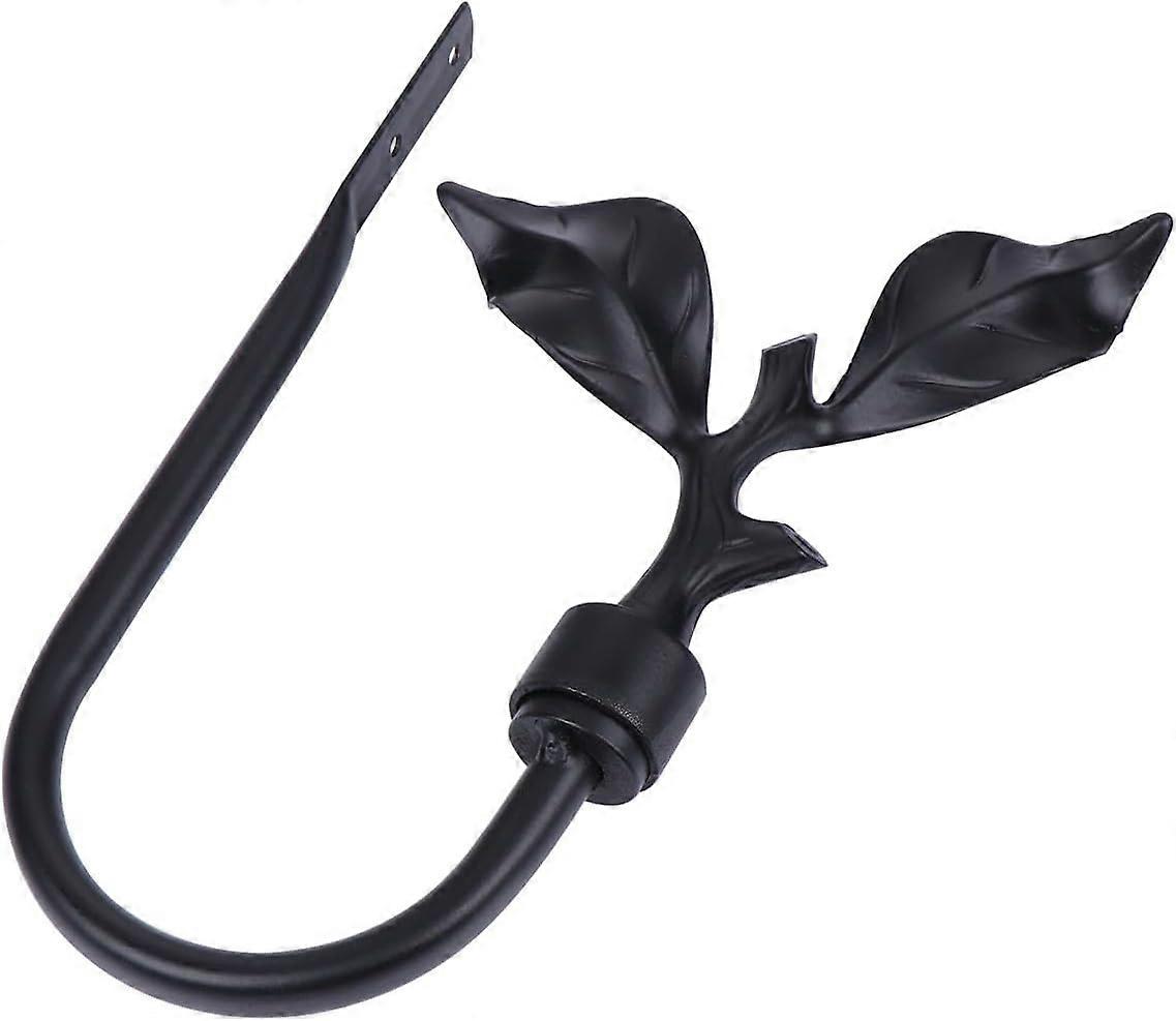 Metal Curtain Tiebacks, Wall Hooks, Convenient Installation Without Dr