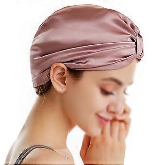 Cappello asciugacapelli in seta per un'asciugatura rapida, colore rosso, utile cappello assorbente.