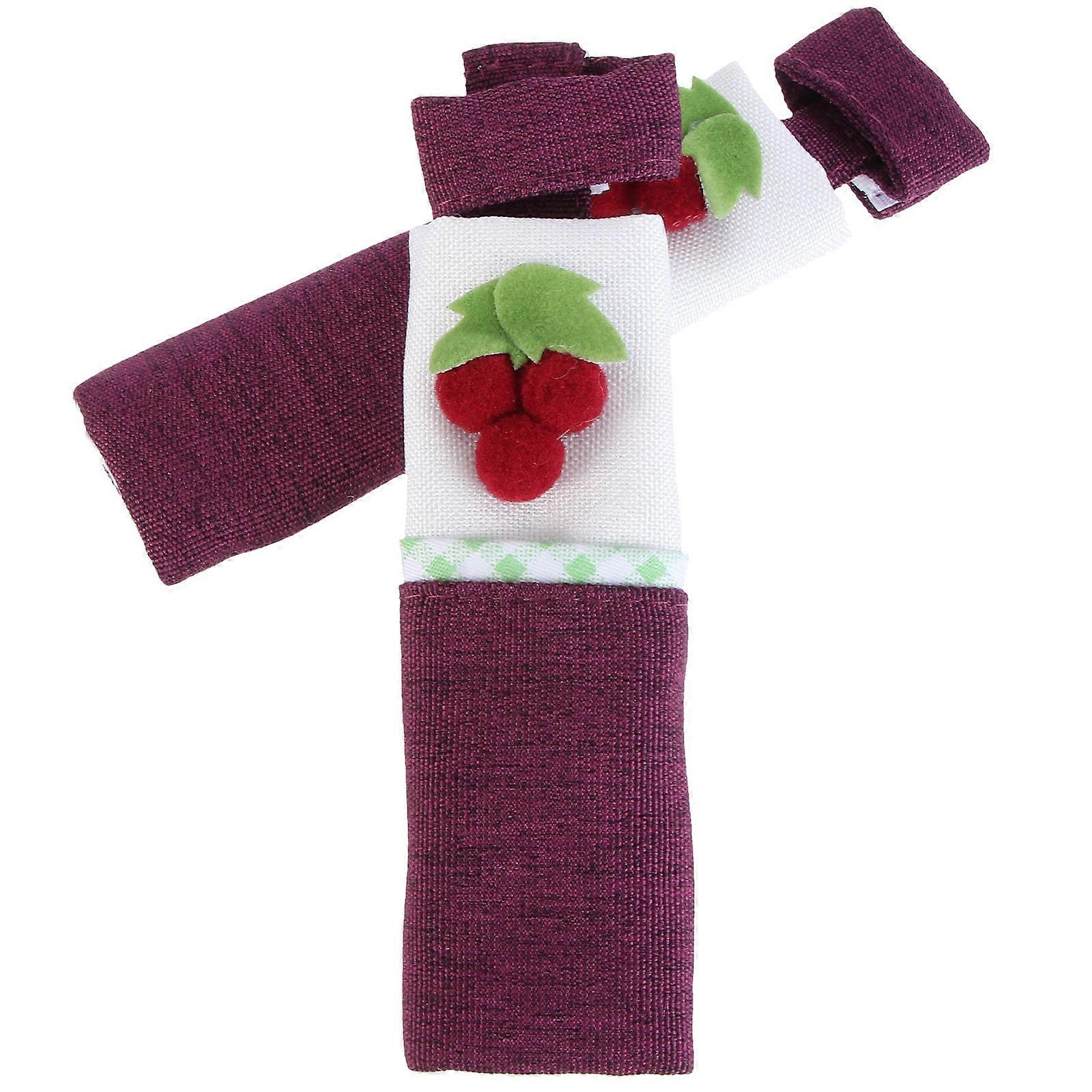 Purple Handle Case Cloth Covers for Kitchen Door Knobs 2Pcs Gloves