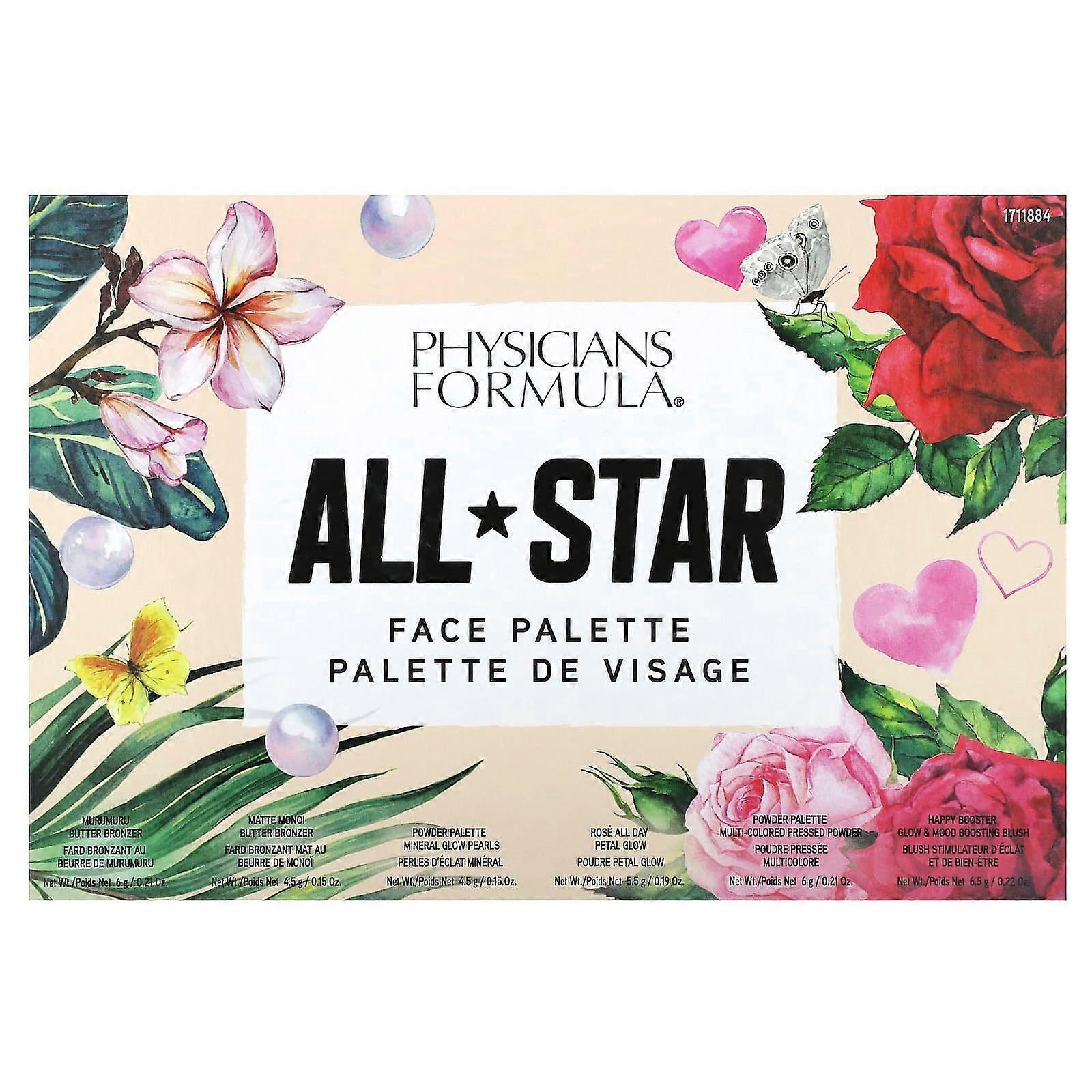 Physicians Formula, All Star Face Palette, 1 Palette, 2-Pack