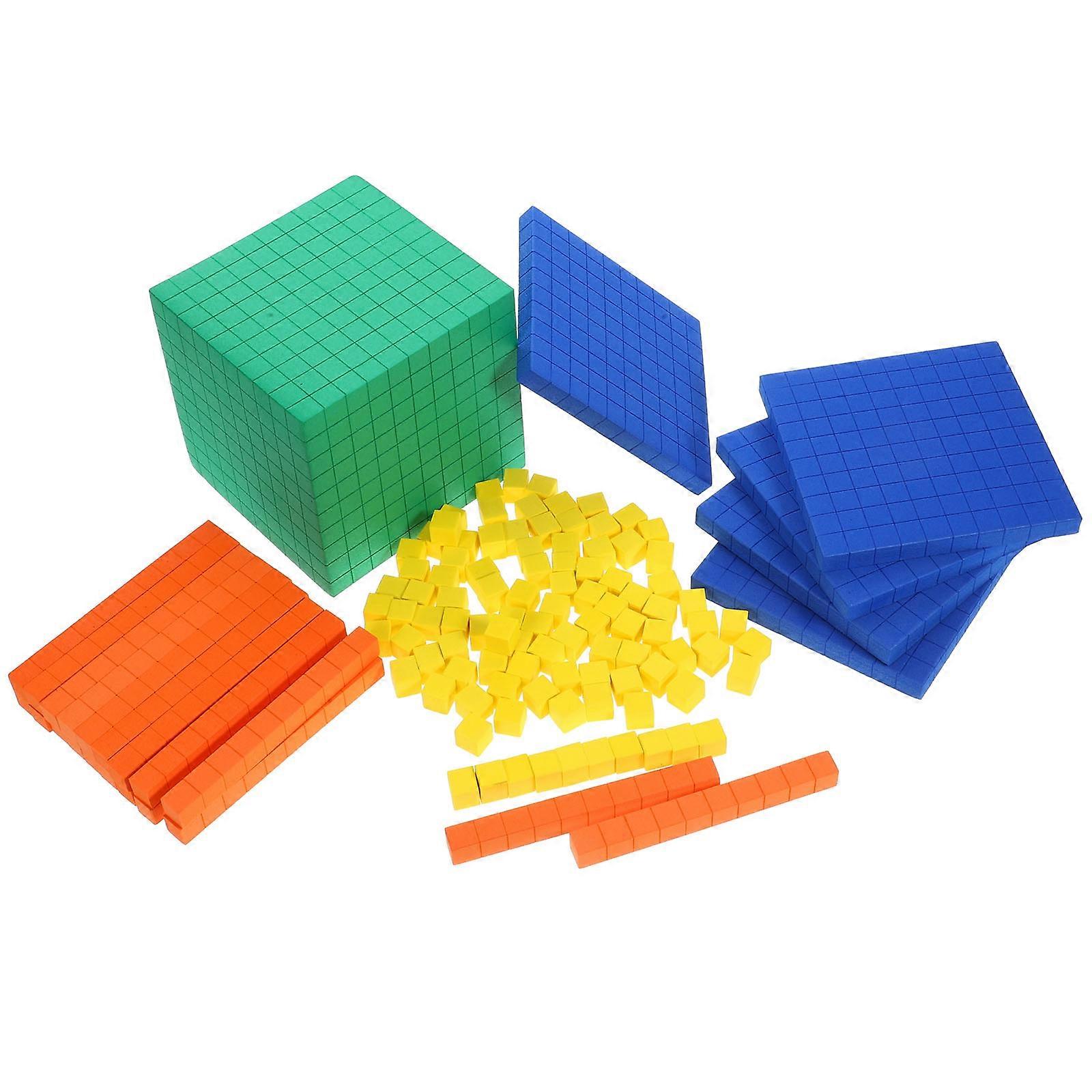 1 Set of Math Learning Cube Math Operation Cube Math Learning Supplies Math Block Math Cubes for Kids