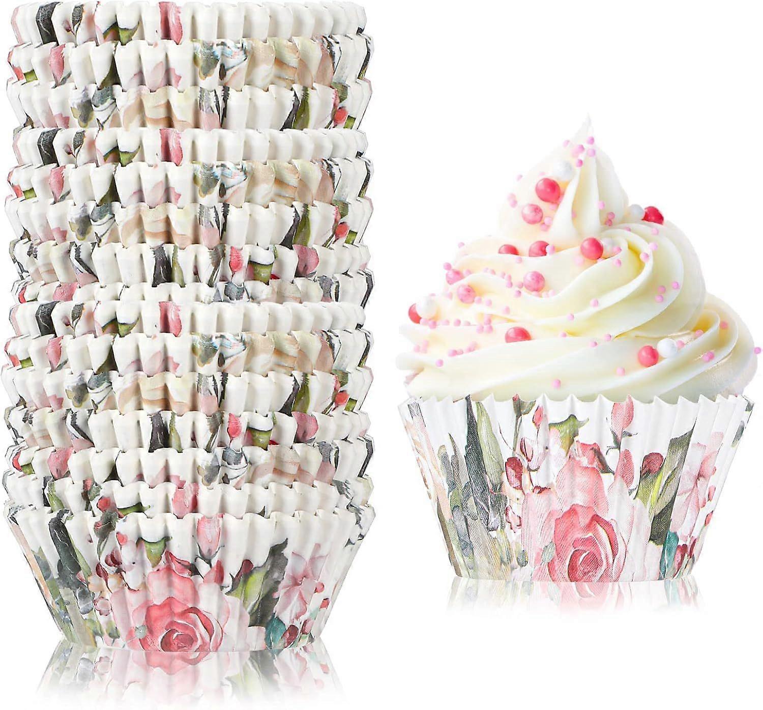 Blomsterformede muffinsformer - Bakeformer til feiringer (300 stk)