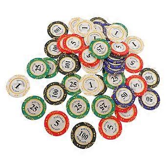 50pcs Poker Chips Poker Markers Clay Poker Chips Poker Chips Gambling Chips