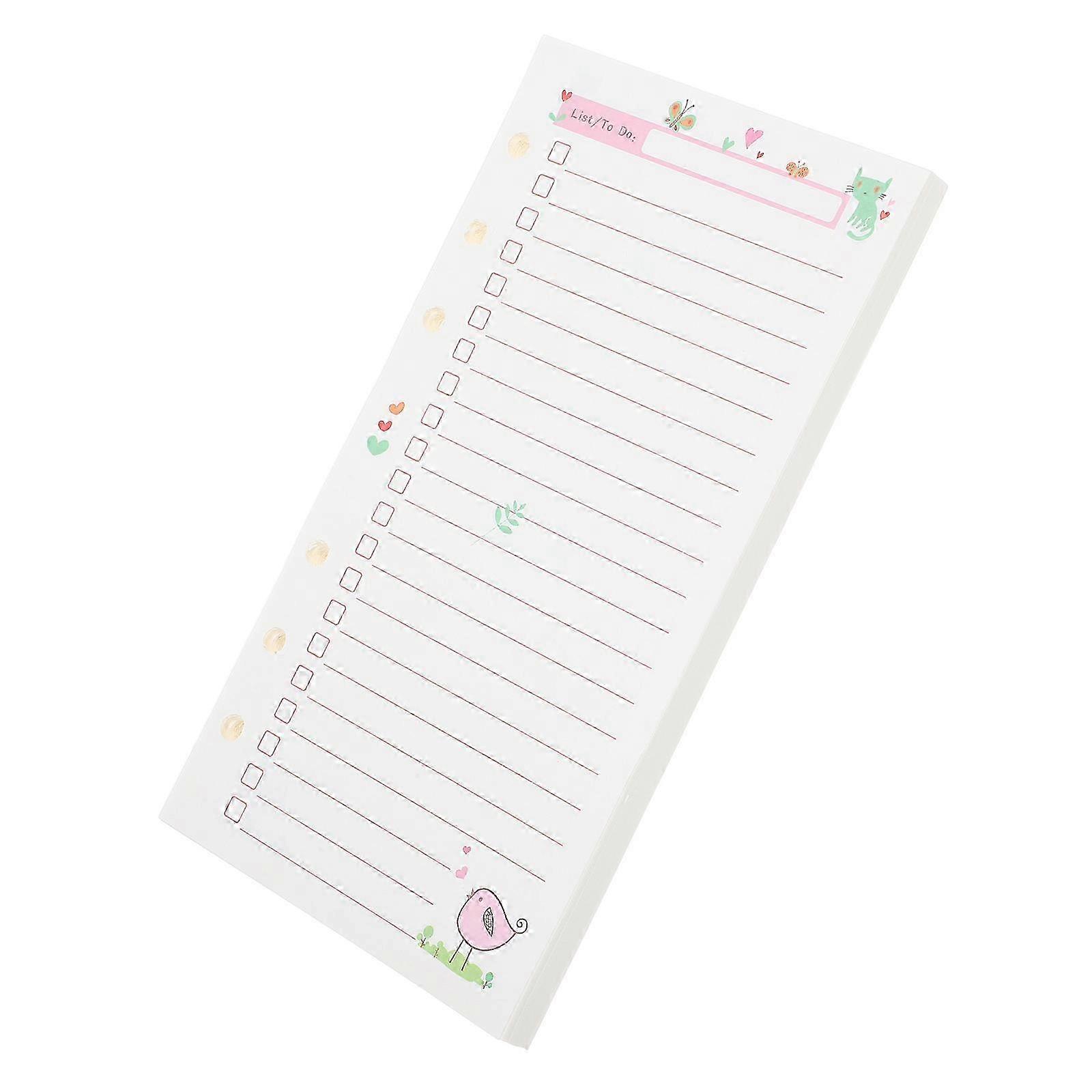 Loose Leaf Notebook Replacement Paper compatible withPlanner Binder 1 Book Notepad Refill
