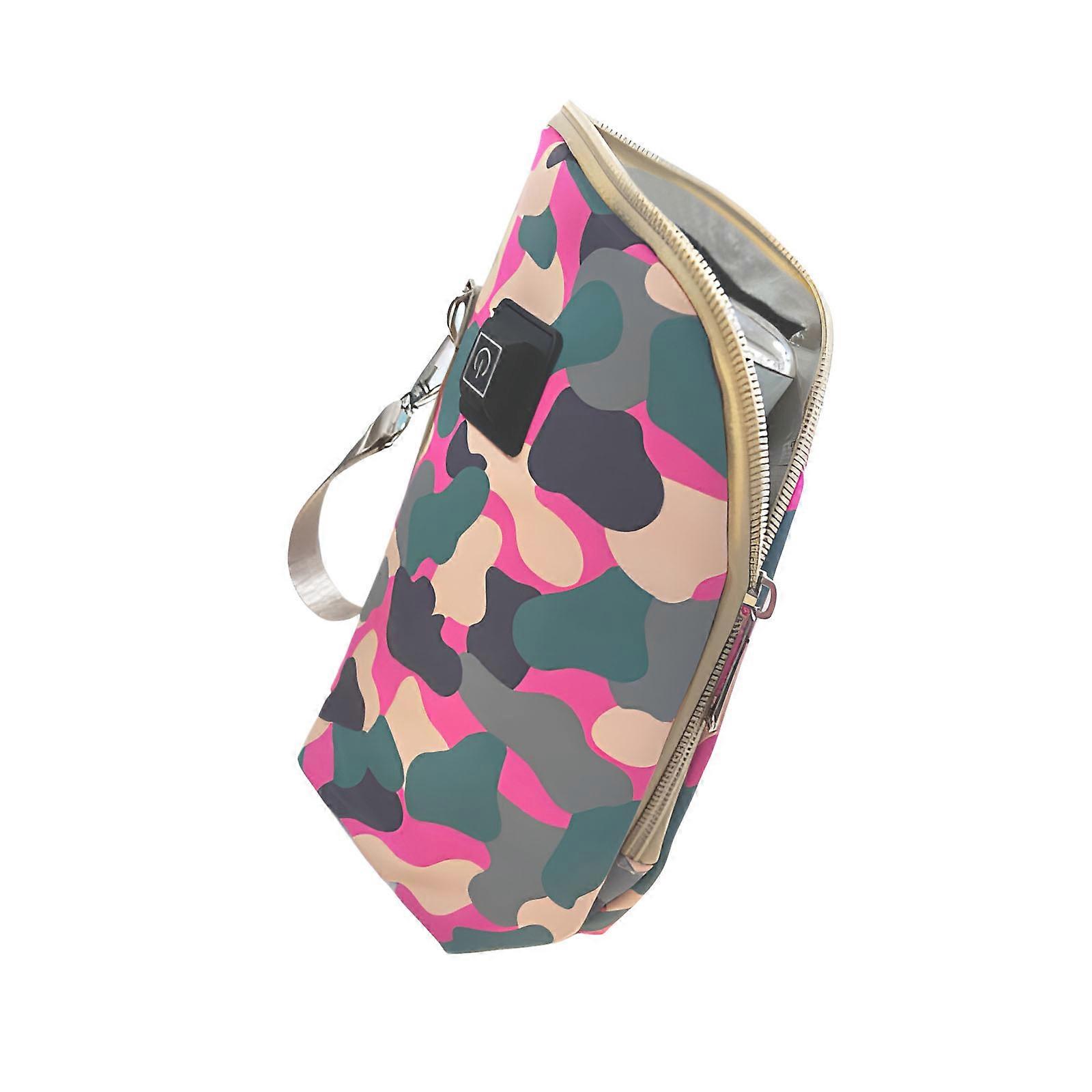 Transportable Tepid Milk Bottle Toastier Bag Electric USB Propelled Plan Safe Feeding  Pink