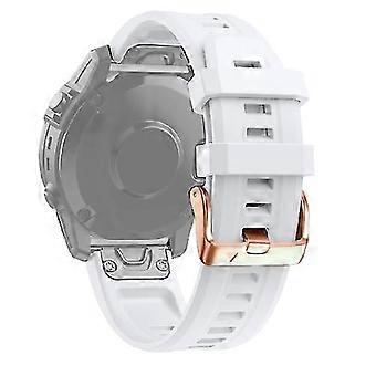 Para Garmin Fenix 5s 20mm hebilla de oro rosa correa de reloj de silicona