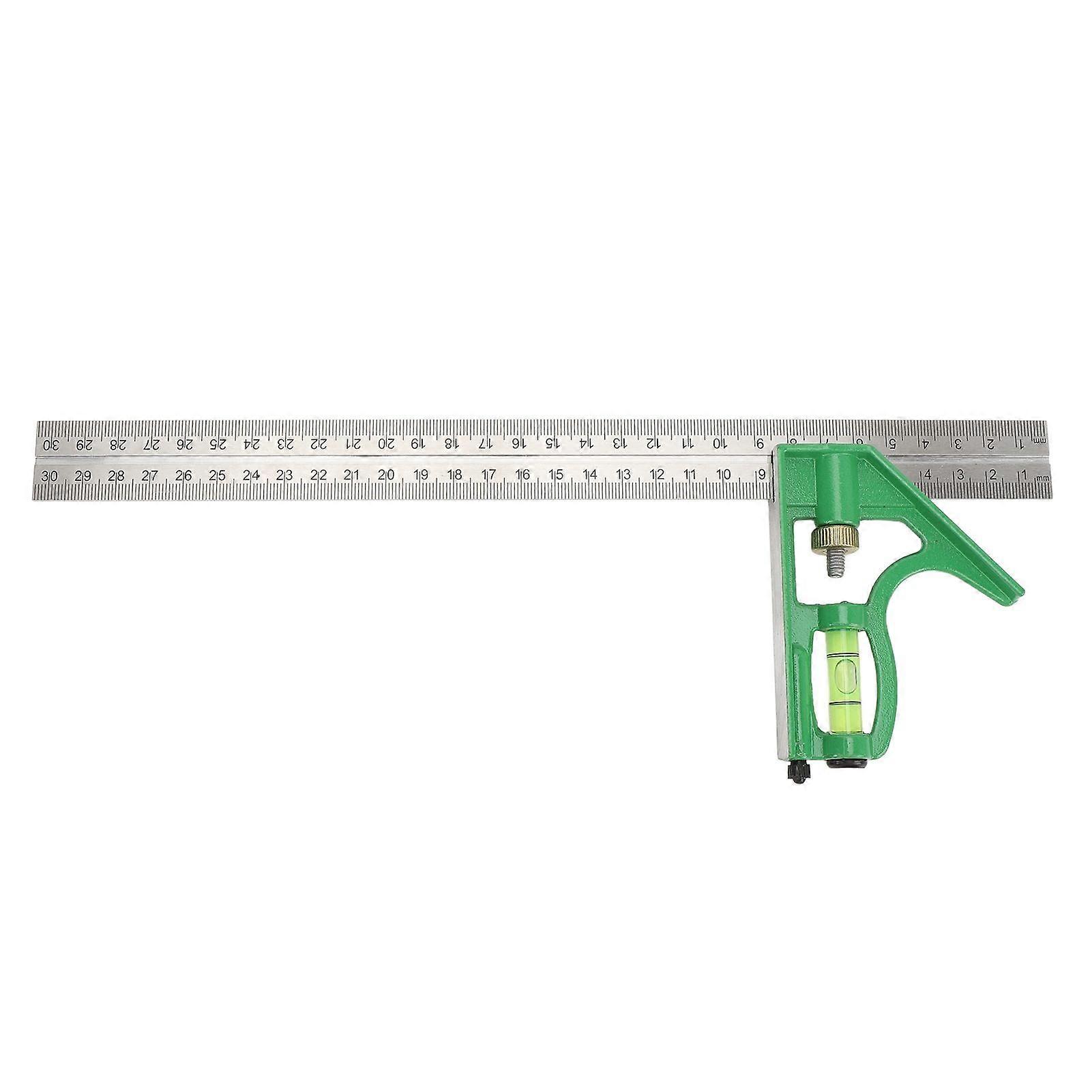 Multi Functional 300mm Combination Square Angle Ruler 45/90 Degree With Bubble Level