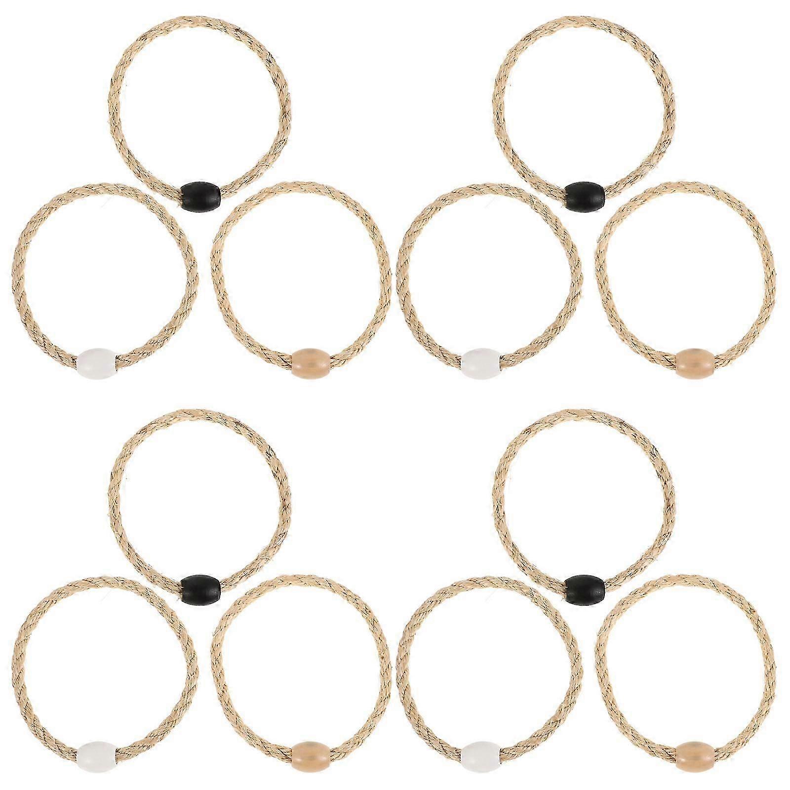 Rope Ring Toss Ring for Outdoor Fun 12Pcs Set