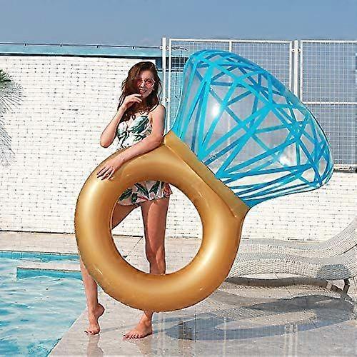 Inflatable Diamond Ring Pool Float for Adults & Kids