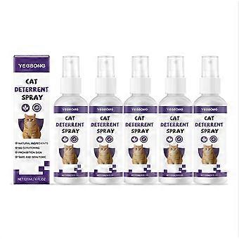 1-5x Spray repellente per gatti, Spray repellente per gatti da 120 ml per interni, Spray antigraffio per gatti, Spray repellente naturale per gatti, Aiuto per l'addestramento dei gatti, Protegge i mobili