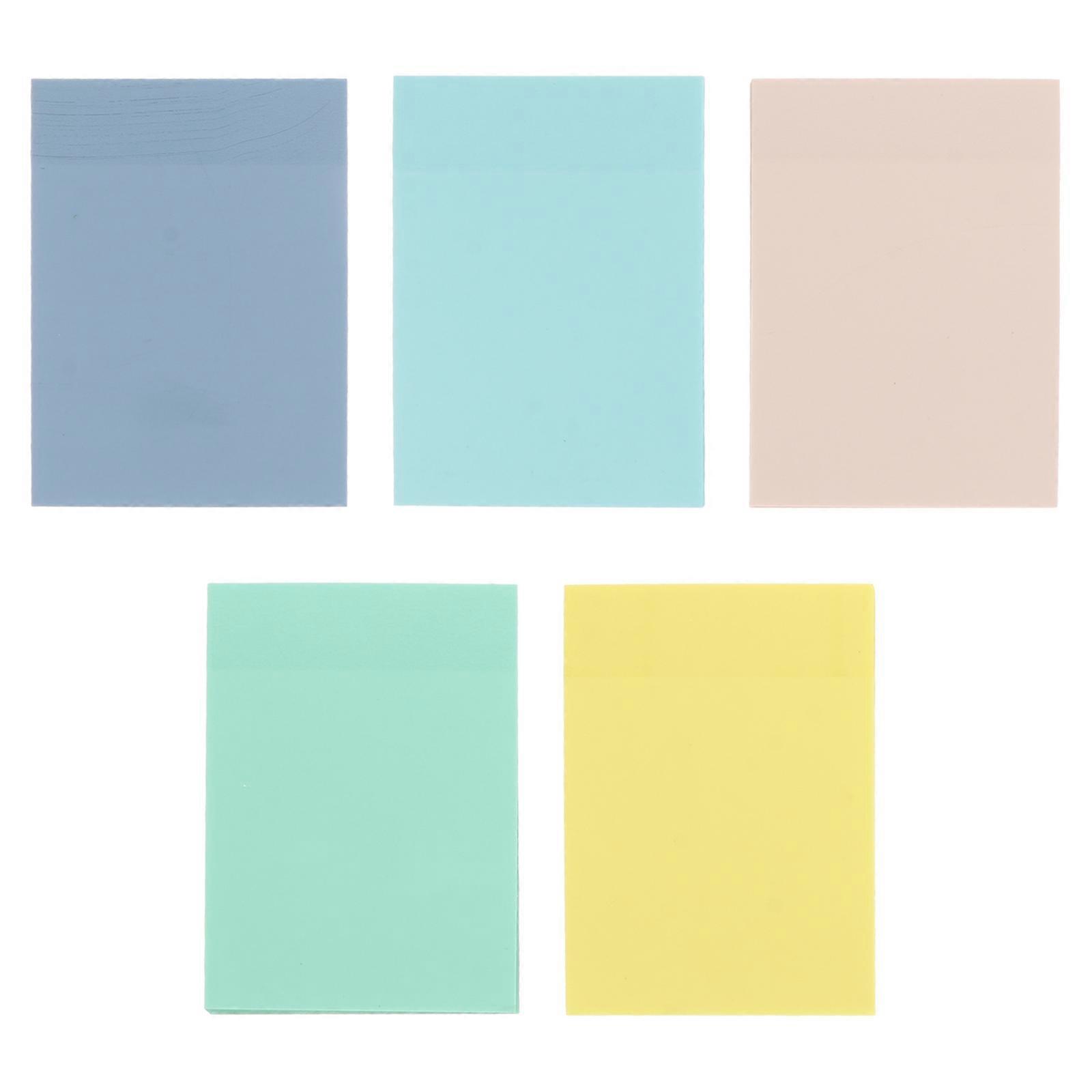 Transparent Memo Message Papers for Note Use 5Pcs Adhesive Stickers
