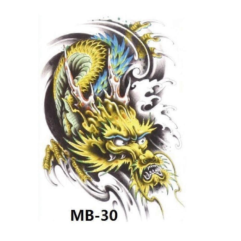 Large Waterproof Temporary Tattoos for Adults, Fast Application Full Back Design