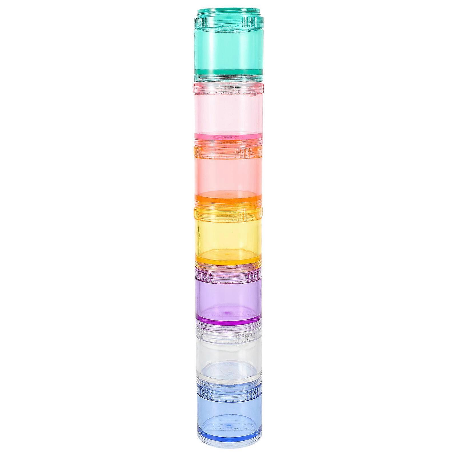 Pc Weekly Pills Box Stackable Container for Daily Medicine Storage