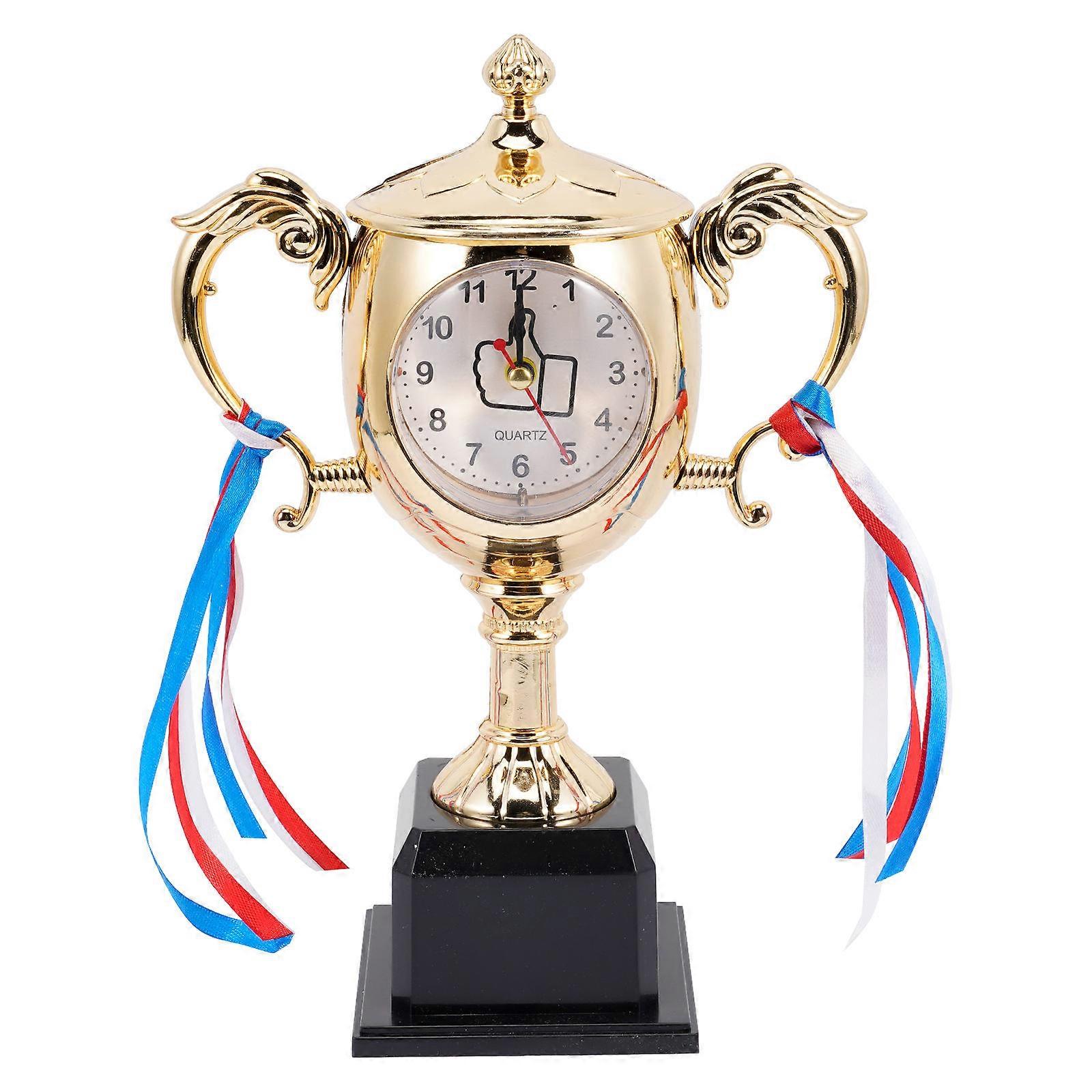 Desk Alarm Clock Precise Trophy Mechanical Alarm Clock Graduation Gift Trophy Clock