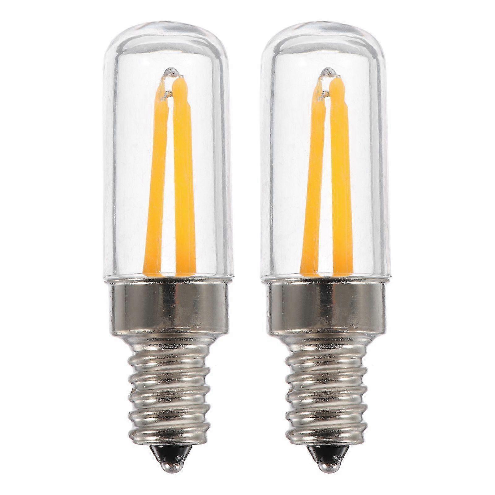 2Pcs Replacements Refrigerator Light Bulbs 220V E12 Appliance Bulbs Replacements