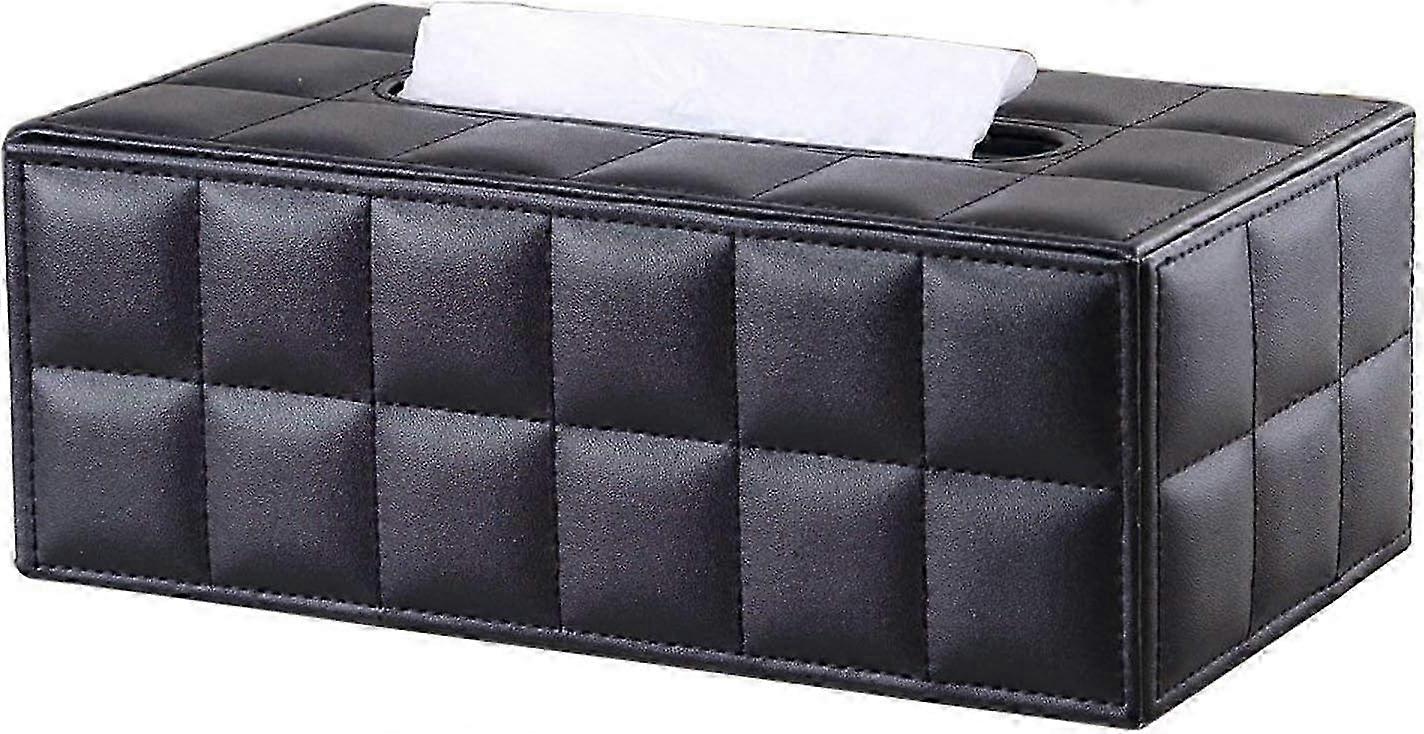 Rectangular Leather Tissue Box