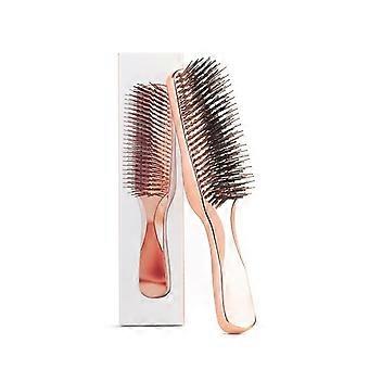 Electroplated Comb for Women, Dry and Wet Use Scalp Massager, Portable Meridian Massage Comb, Hairdressing Tool for Dressing Table Bathroom Living Roo