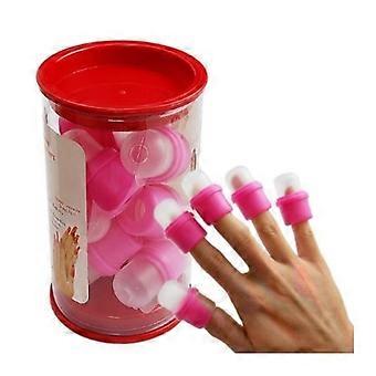 Nail Polish Remover Clips 30 Pcs Reusable Gel Polish Removal Caps Fast LeakProof Soak Off Tools