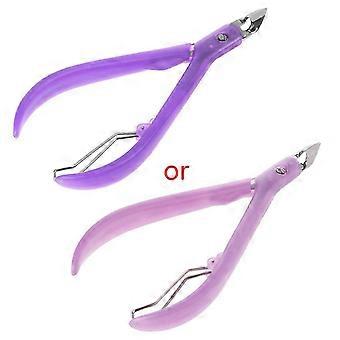 Nail Stainless Steel Cuticle Manicure Care Cutter Nippers Clipper Tool New Purple