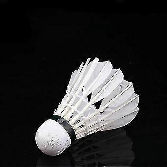 Badminton Gänsefeder - Flugstabilität Federball, 12 Stück