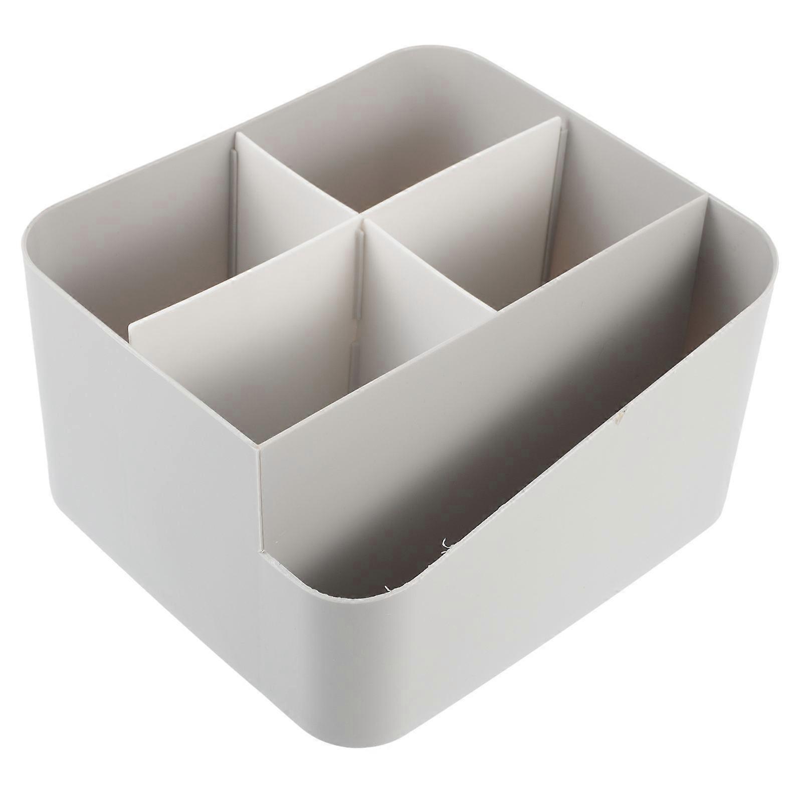 Makeup Cosmetics Organizer Tray for Storage with Light Grey Compartments