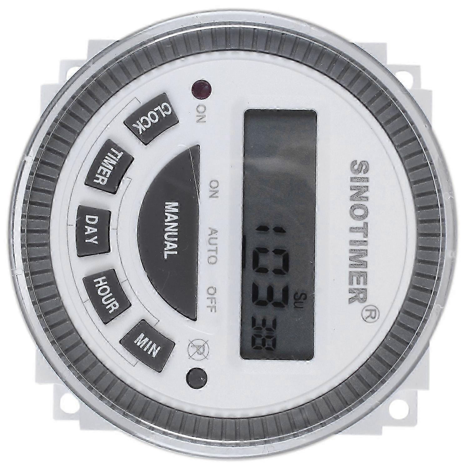 Tm-619H-2 230Vac Weekly Programmable Digital Timer Lighting Switch Output 220V Voltage With Dustproof Cover