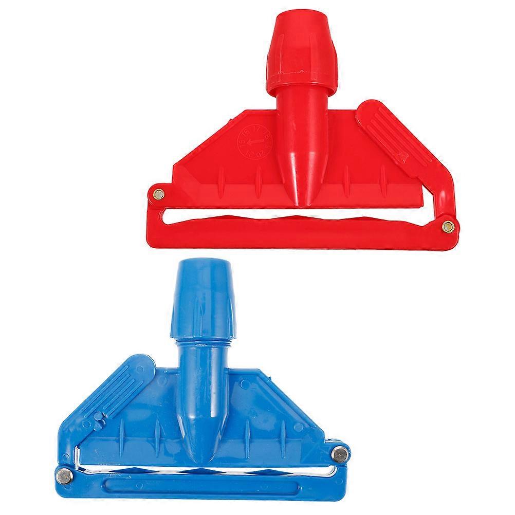 Blue Mop Head Clips Mop Head Clamp for Kitchen Cleaning 3Pcs Set