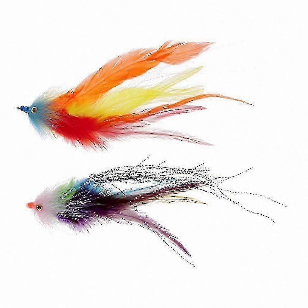 Fly Fishing Streamer Artificial Feathers, 2 Pieces