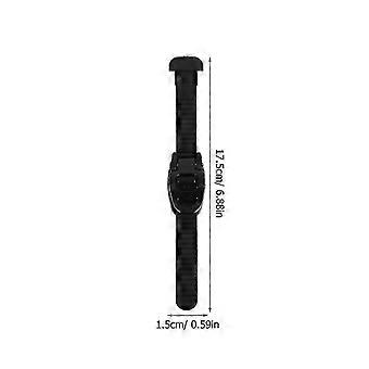 Roller Skate Buckle Strap for Secure Fit 2Sets Black PVC Durable Material