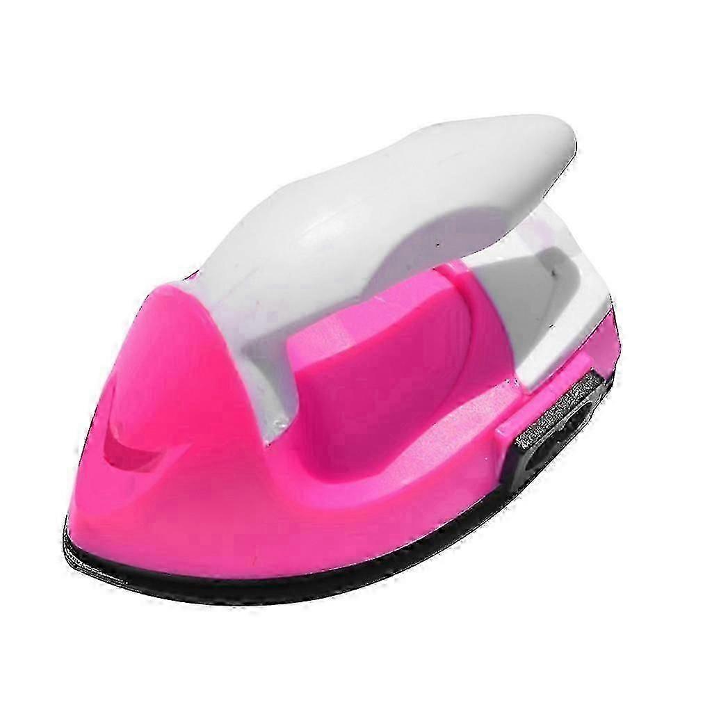 Mini steam iron for clothes with plastic base