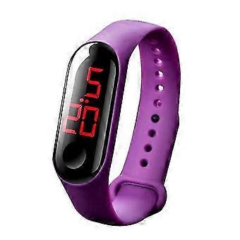 Montre électronique étanche à 50 m avec lumière blanche et LED pour hommes et femmes