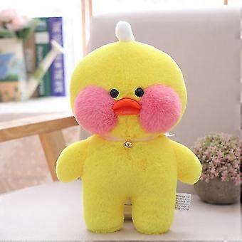 Yellow Duck Plush Toy 30cm Soft Stuffed Animal Doll in Yellow Pink and White Made of Plush Filled with PP Cotton for Kids Comfort and Decor