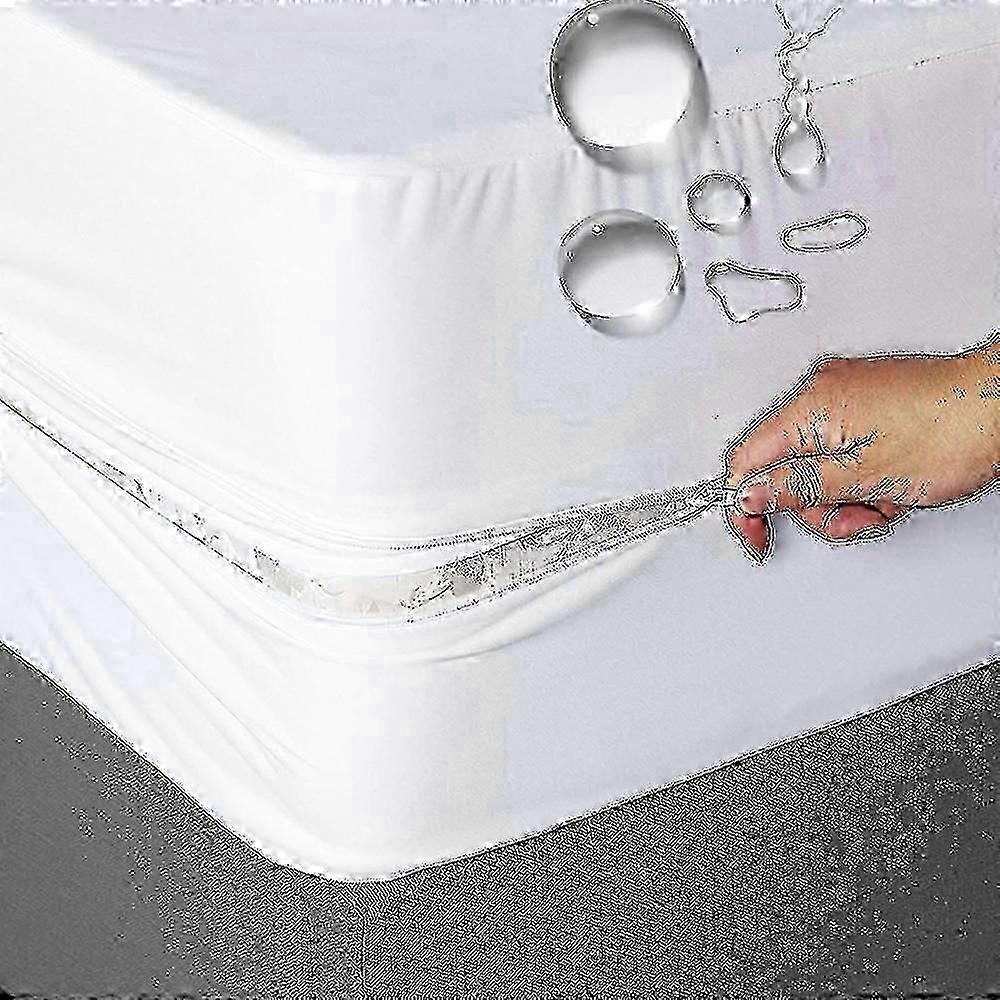 Fully enclosed mattress protector for double bed - waterproof cover ging-Good