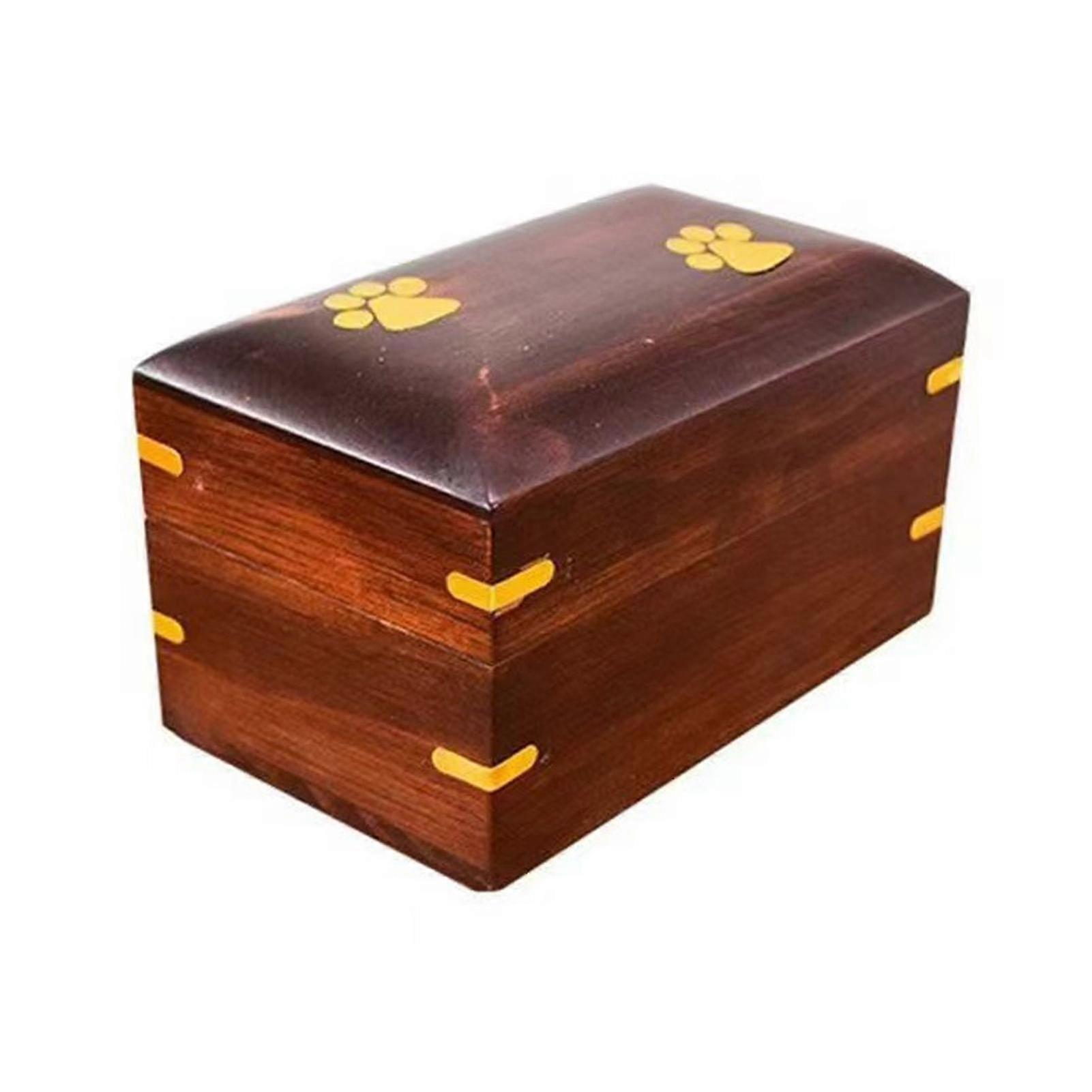 Paw Print Solid Wood Pet Memorial