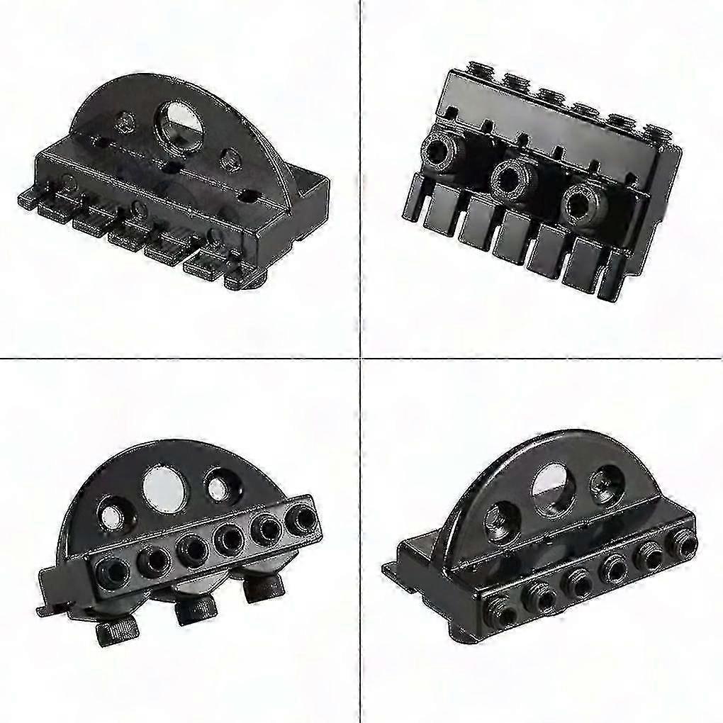 6-String Headless Electric Guitar Locking Nut Set with Bridge for Enhanced Tuning Stability