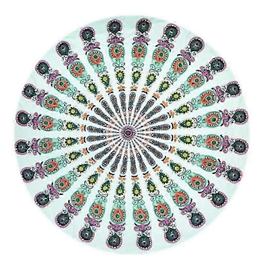 150cm Round Cotton-Chiffon Beach Throw