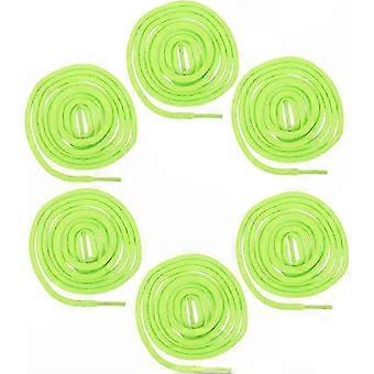 Replacement Round Shoelaces, 6pcs 120cm Polyester Laces in Olive Green for Sneakers, Casual, Running & Hockey Shoes