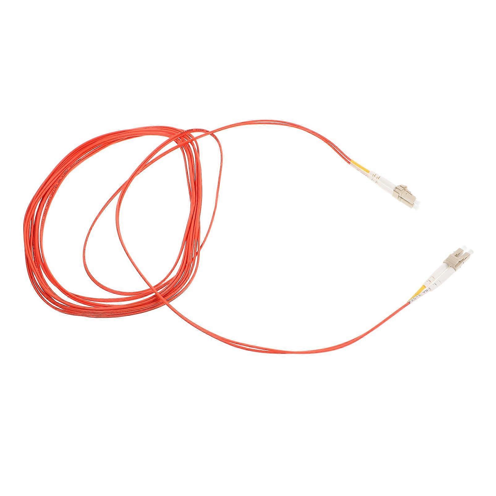 LC to LC Armored Multimode Fiber Optic Patch Cable 50/125 Micron Speed Stable Link for Data Centers