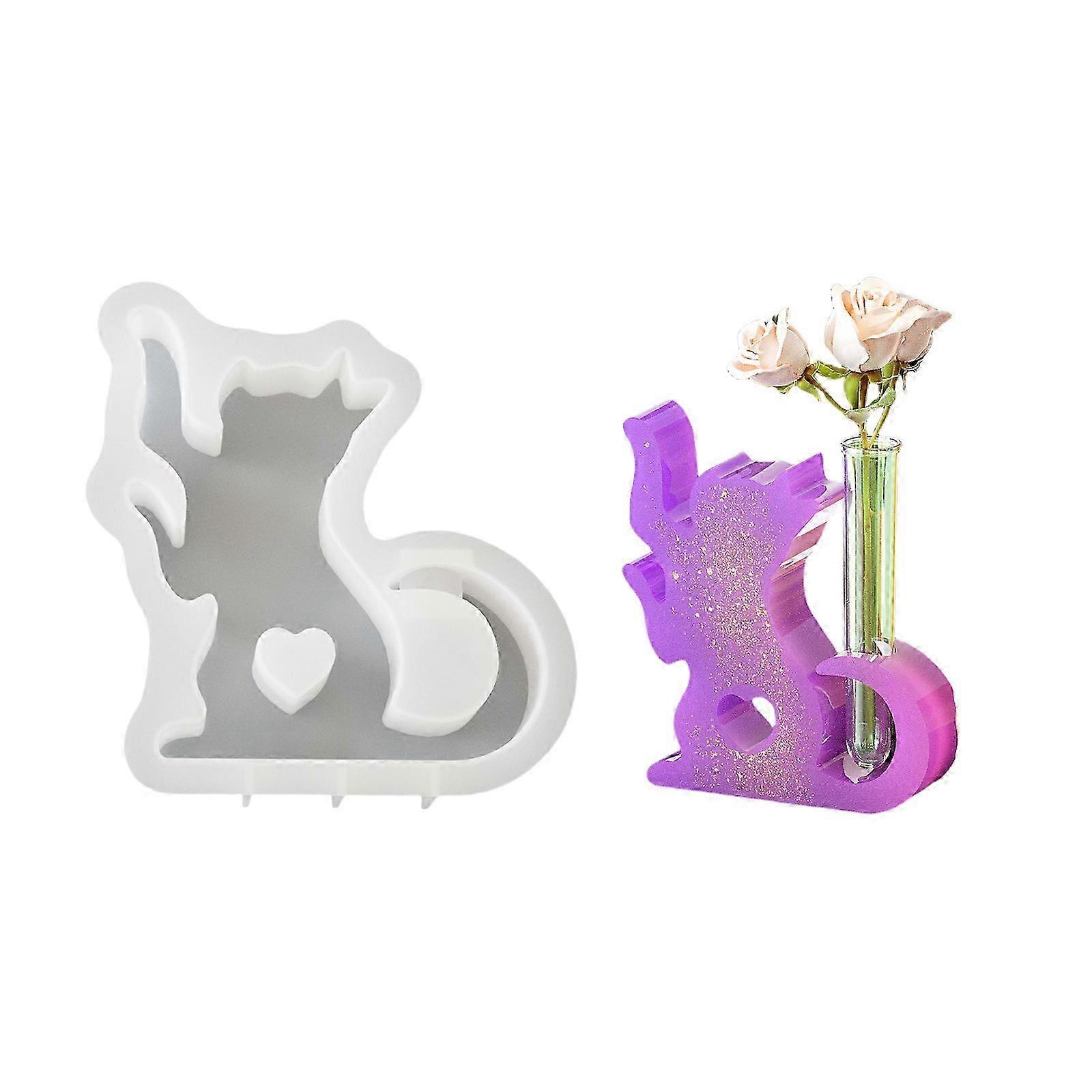 Silicone Cat Hydroponic Vase Molds