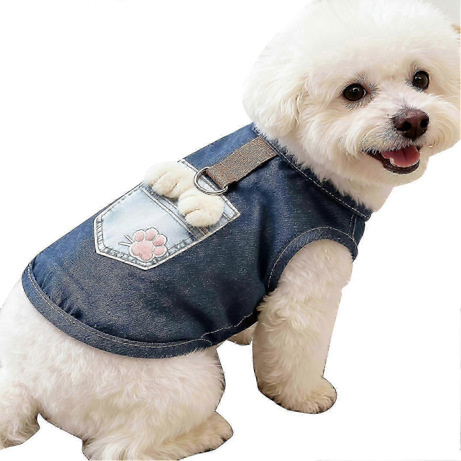Washable Denim Dog Tee