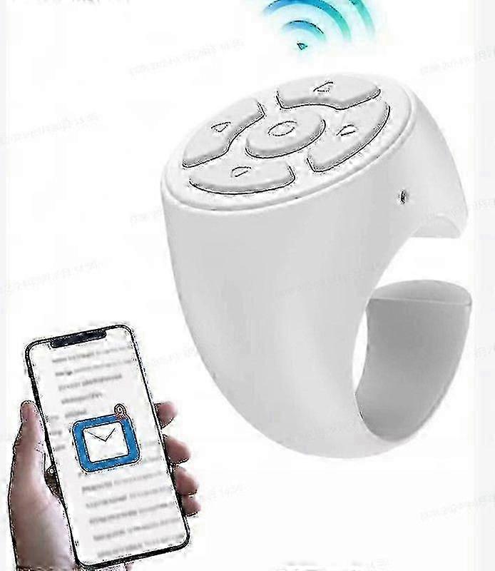 Wireless Bluetooth Page Turner Remote Control for Fingertip Scrolling