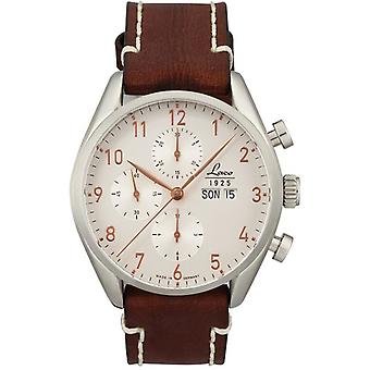 Laco New York automatisk analog män klocka med cowskin armband 861586