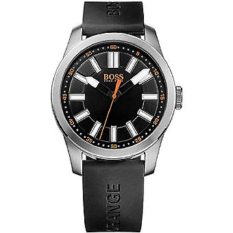 Boss orange big up Quartz Analog Man Watch avec bracelet en silicone 1512936