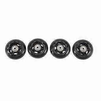 4 Pack Inline Skate Wheels Indoor/Outdoor Replacement Wheel with Bearings 70mm