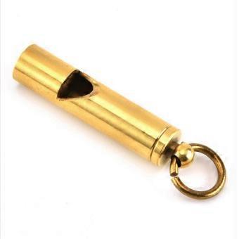 Solid Brass Loud Outdoor Survival Whistle