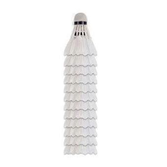 Neue 12 pcs weiße Badminton Ball Federbälle Sport Trainingsspiel
