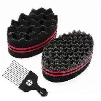 Curl Sponge Twist Sponge Doppelseitiges Haarbrste Schwamm Haarschwamm Twist Curl-bj